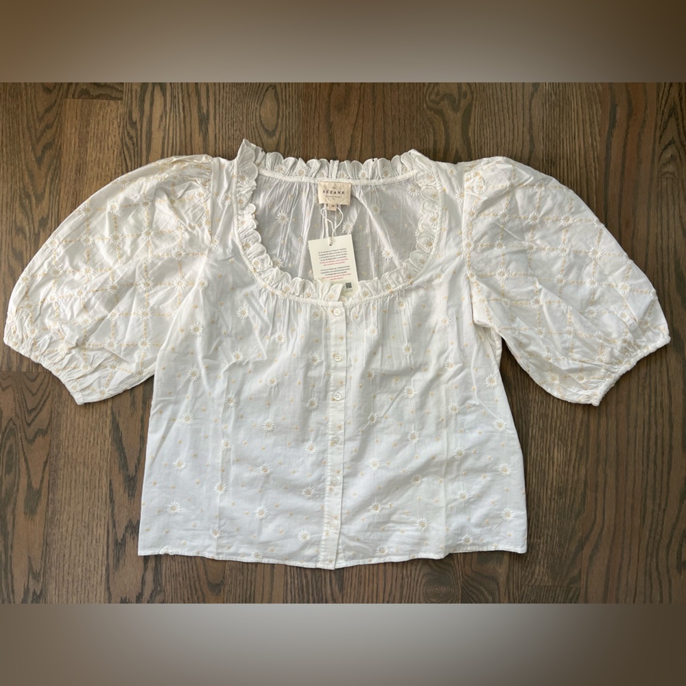 NWT Sezane Kellia Blouse size 38